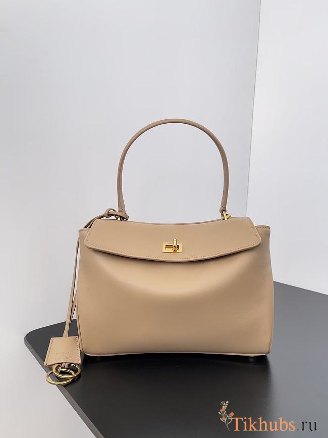Balenciaga Rodeo Mini leather handbag in latte 29x20x10cm - 1