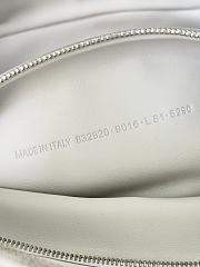 Balenciaga Small Leather Carrie Bowling Top-Handle Bag In White 31x12x12 cm - 3