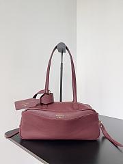 Balenciaga Carrie Bowling Bag in dark burgundy leather 31x12x12 cm - 1