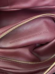 Balenciaga Carrie Bowling Bag in dark burgundy leather 31x12x12 cm - 3