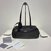 Balenciaga Carrie Bowling Bag in black leather 31x12x12 cm - 1