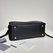 Balenciaga Carrie Bowling Bag in black leather 31x12x12 cm - 4