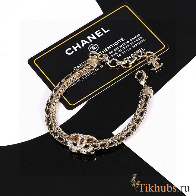 Chanel gold tone link bracelet - 1