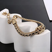 Chanel gold tone link bracelet - 5