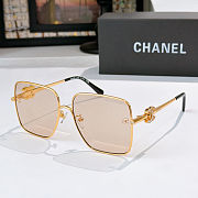 Chanel gold square sunglasses  - 4
