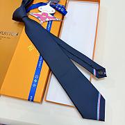 Louis Vuitton navy blue tie - 4