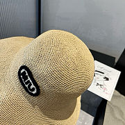 Miu Miu bucket hat features a woven straw - 3