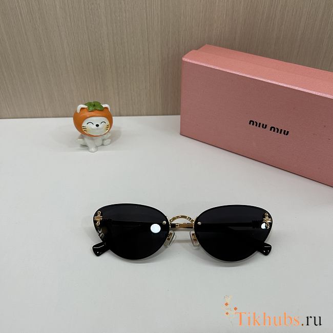 Miu Miu Miu Glimpse oval-frame sunglasses - 1