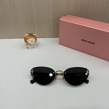 Miu Miu Miu Glimpse oval-frame sunglasses