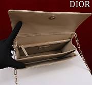 Dior My Dior Top Handle Bag is crafted in beige lambskin 24x14 x7.5 cm - 6