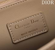 Dior My Dior Top Handle Bag is crafted in beige lambskin 24x14 x7.5 cm - 2