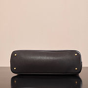 MIU MIU Large Aventure Leather Handbag in dark brown size 44cm - 4