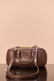 Miu Miu Arcadie leather bag in a dark brown color 27*12*9cm - 2