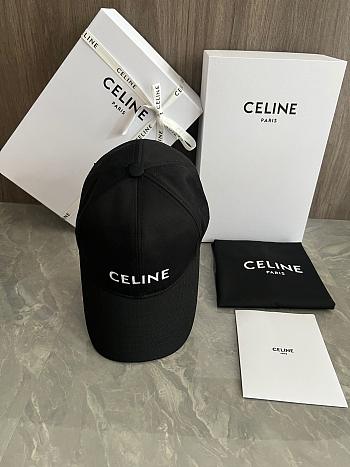Celine cap in black color
