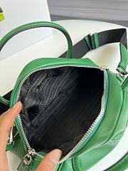 Prada Triangle Leather Top-Handle Bag in green 25x14x11 cm - 2