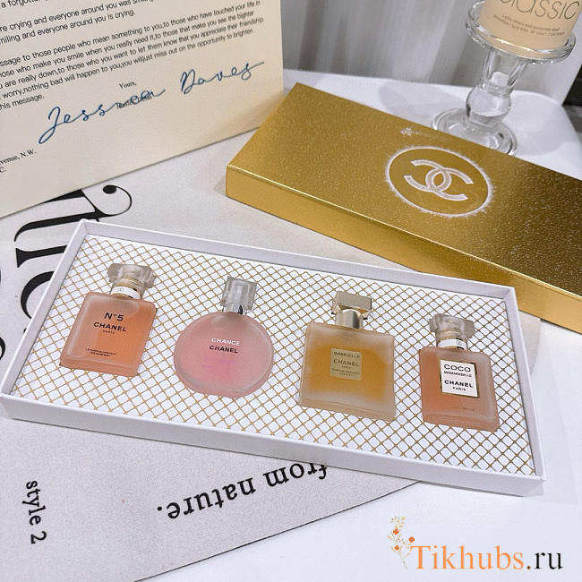 New Chanel Women’s Perfume Set – Frosted Bottle Edition 30 ml - 1