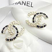 Chanel CC earrings with elegant pearl and gemstone details - 3
