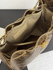Chanel 25 Hobo Handbag, bronze Caviar Leather 40*30*15cm  - 3
