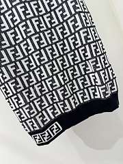 Fendi Zucca FF Pattern Sleeveless Knit Mini Dress - 4
