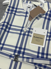 Burberry check cotton shirt dress with belt - 6