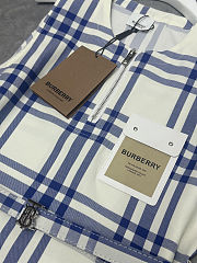 Burberry check cotton shirt dress with belt - 5