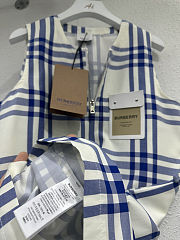 Burberry check cotton shirt dress with belt - 3