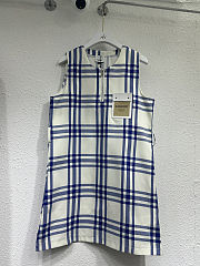 Burberry check cotton shirt dress with belt - 2