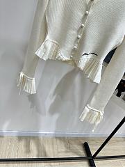 Ann Andelman White Bell Sleeve Cardigan - 3
