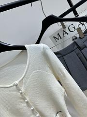 Ann Andelman White Bell Sleeve Cardigan - 2