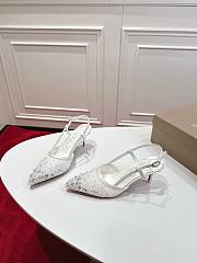  Christian Louboutin Miss Z embellished slingback sandals 8.5 cm - 5