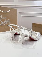  Christian Louboutin Miss Z embellished slingback sandals 8.5 cm - 4
