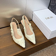 Dior J'Adior Slingback Pump in white color 6.5 cm - 6