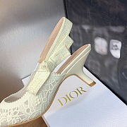 Dior J'Adior Slingback Pump in white color 6.5 cm - 5