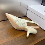 Dior J'Adior Slingback Pump in white color 6.5 cm - 3