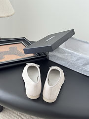 Chanel suede cap-toe ballerina flats in beige and white color - 2