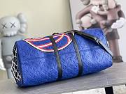 Louis Vuitton Keepall Bandouliere 55 NBA LV Blue Basketball Weekend Travel Bag 55 x 31 x 26 cm - 5