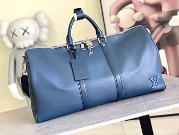 Louis Vuitton Keepall Bandoulière in dark blue 50 x 29 x 23 cm