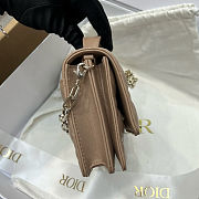 Christian Dior My Dior mini bag in a beige quilted cannage lambskin leather 21*11*4.5cm - 6