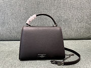 Garavani Vsling small top handle bag in dark brown 22x16x9cm - 2