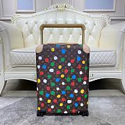 Louis Vuitton Yayoi Kusama Painted Dots Horizon Suitcase (55cm) Dark brown - 1