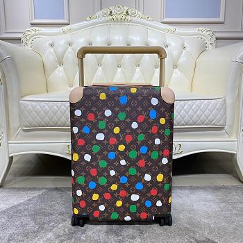 Louis Vuitton Yayoi Kusama Painted Dots Horizon Suitcase (55cm) Dark brown
