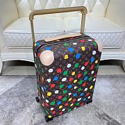 Louis Vuitton Yayoi Kusama Painted Dots Horizon Suitcase (55cm) Dark brown - 4