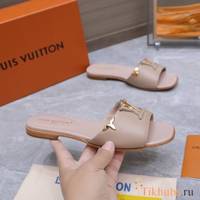Louis Vuitton LV Capri Flat Mules in beige color - 1