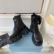 Prada Monolith Brushed Leather and Re-Nylon Boots with Pouch - 2