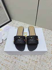Black Dior Lady D-Lite Slides - 6