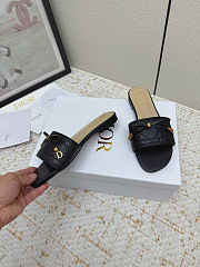 Black Dior Lady D-Lite Slides - 5