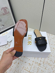 Black Dior Lady D-Lite Slides - 2