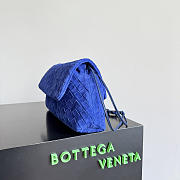Bottega Veneta Giorno Bag Navy Blue 33*19*8cm - 4