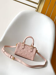 Louis Vuitton Nano Speedy Monogram Empreinte Pink 16 x 10 x 7.5cm - 1