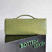 Bottega Veneta Andiamo Crocodile Clutch Matcha Bag 31x13x3cm - 5